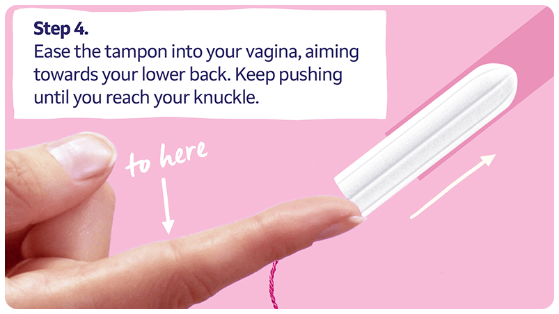 how to insert a tampon