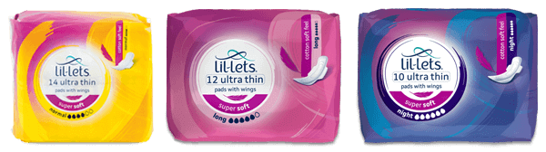Lil-Lets Super Soft Pads with wings